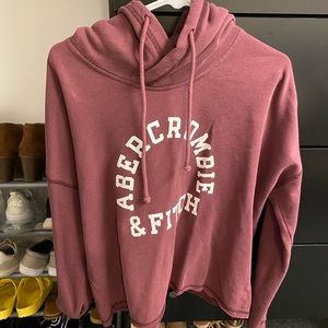 Women’s cropped abercrombie and fitch hoodie